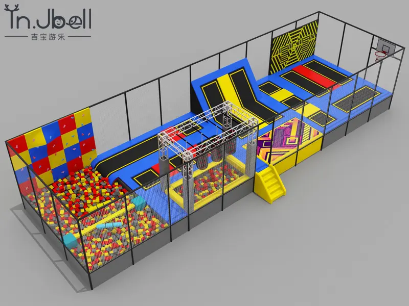 200 sqm /2153 sq.ft  combined trampoline park